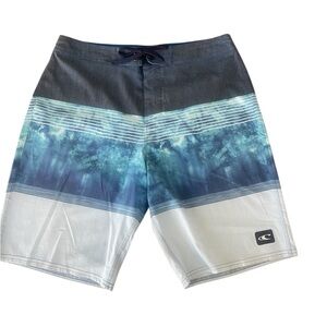Oneil Blue/White Board Shorts